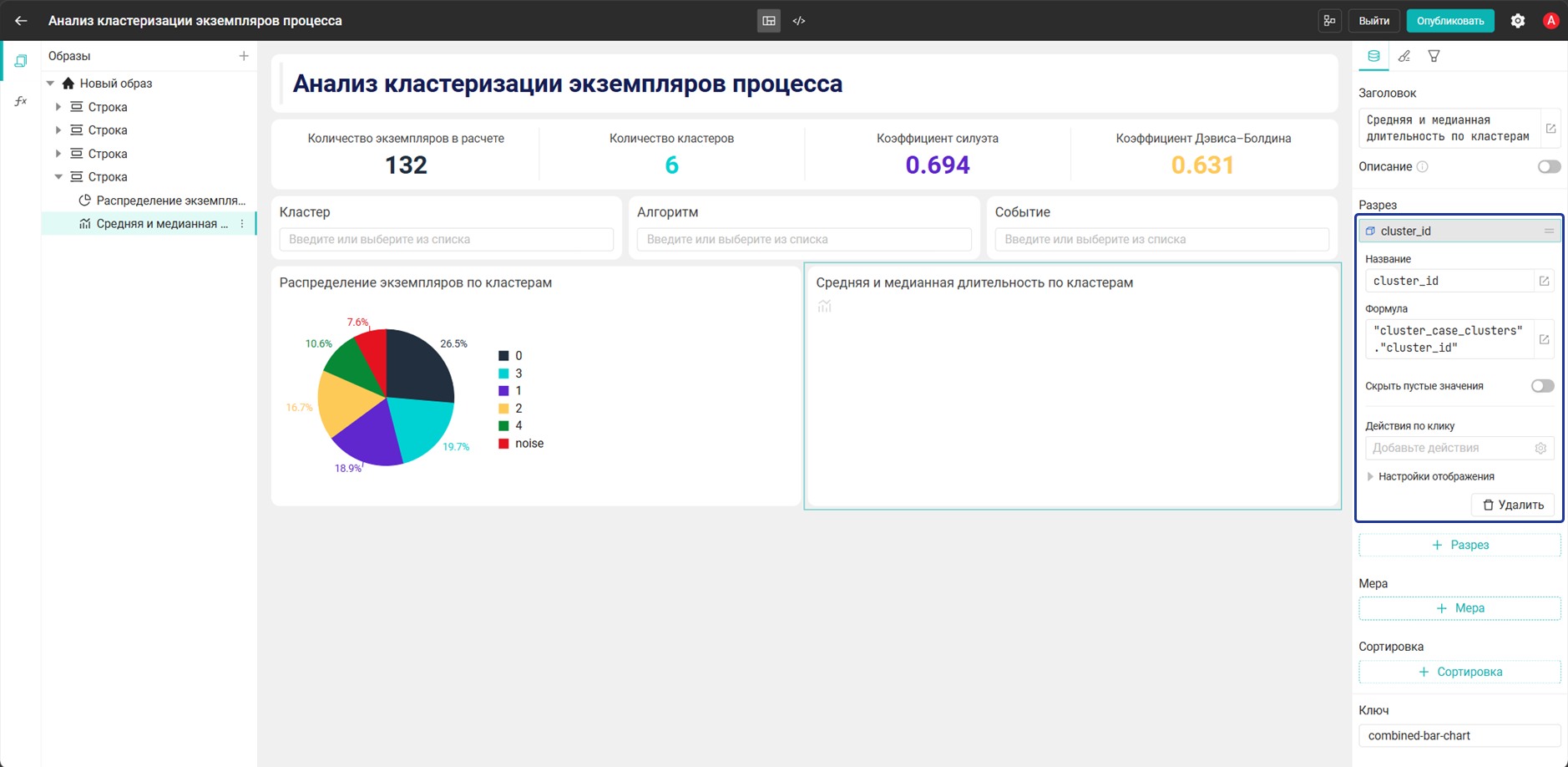 Добавление разреза